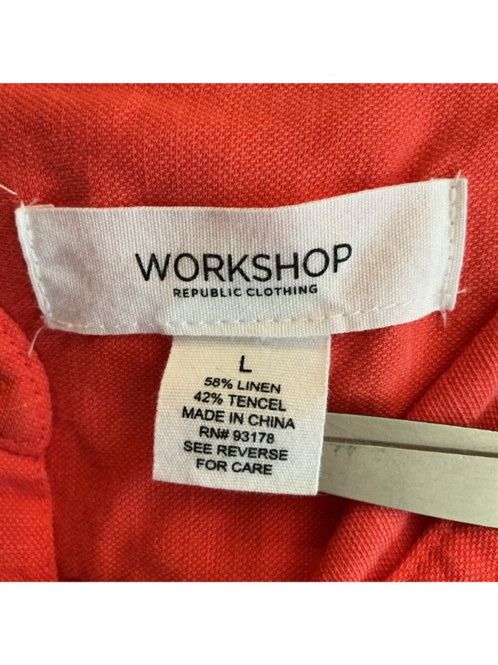 Workshop Republic Clothing Sleeveless Collared Linen Blend Tunic Dress Womens La - Picture 8 of 10